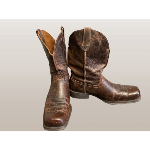 ARIAT Rambler Western Boot Brown Leather Men's Size 10.5D - Picture 1 of 16